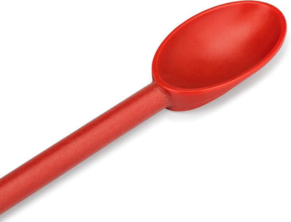 Matfer Bourgeat Exoglass® High Temperature Cooking Spoon, Red, 11 7/8"