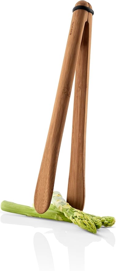 EVA SOLO | Nordic Kitchen Kitchen Tongs | Practical and Stylish Serving Tongs made of Bamboo and Silicone Ring | Easy Storage | Bamboo