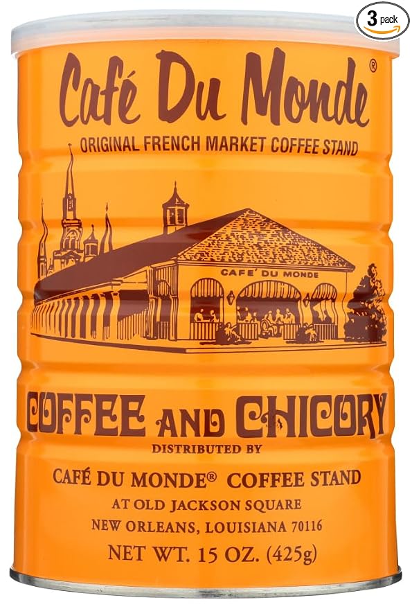 Cafe Du Monde Coffee Chicory, 15 Ounce (Pack of 3)