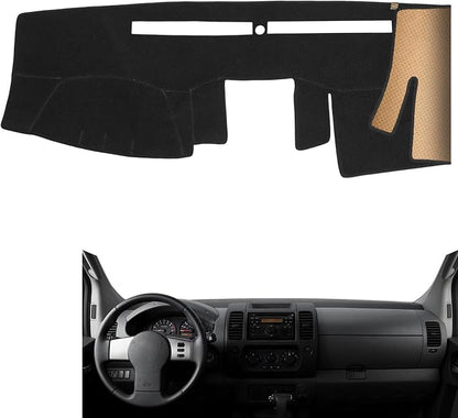 Dash Cover, Anti-Glare, Sun Protection, Dustproof, UV-Proof, Dashboard Covers, Interior Car Accessorie Fit for 05-21 Ni-ssan Frontier, Xterra/05-15 Pathfinder, 09-12 Suzuki Equator, Black