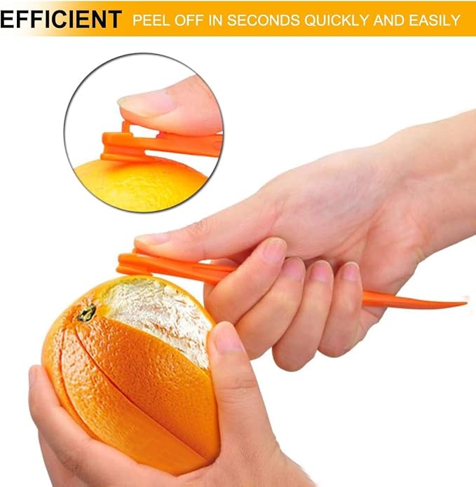 Orange Peeler Tools Citrus Peel Cutter Plastic Fruit Vegetable Slicer Cutter Lemon Peeler Opener Remover Fruit Tools Kitchen Accessories Cooking Knife Kitchen Gadgets (3)