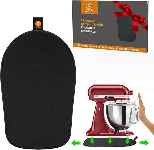 Mixer Sliding Mat Compatible with Kitchenaid 4.5-5 Quart Tilt-Head Stand Mixer, Slider Mat Compatible with 4.5 & 5 Quart Kitchenaid Mixer Accessories