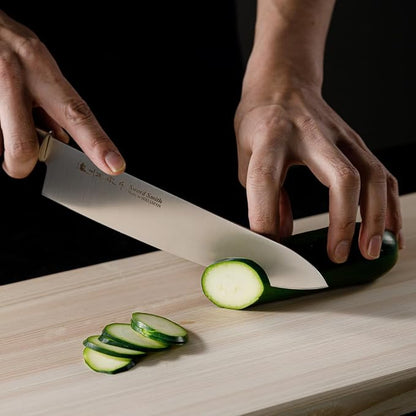 Chef Knife, 8 Inch Japanese knife, 濃州正宗作, Stainless steel, Rubber Wood Handle, Kitchen knife, HOUCHO