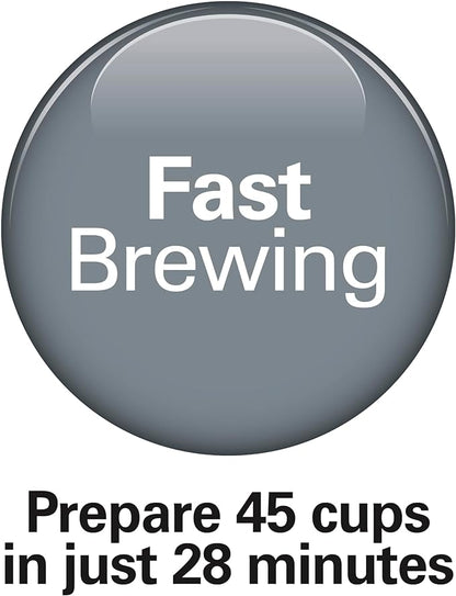 Hamilton Beach 45 Cup Fast Brew Coffee Urn and Hot Beverage Dispenser, 40521