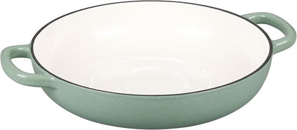 EDGING CASTING Enameled Cast Iron Dutch Oven Pot with Lid, Round Bread Oven for Homemade Sourdough Bread Baking, 6 Quart, Sage Green