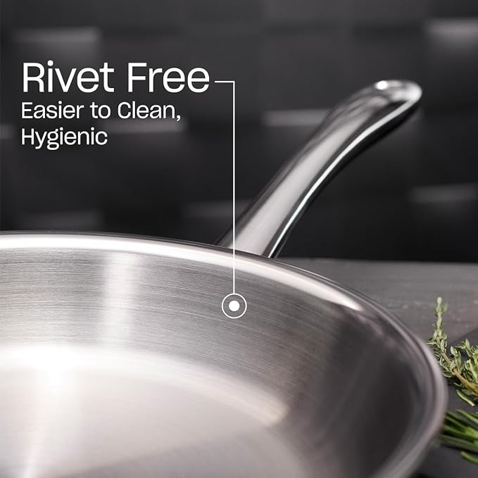 Fissler M5 Pro-Ply Stainless Steel 5 Piece Cookware Set, Made in Germany, Compatible with Induction, Gas, Electric Cooktops, 5-Ply Clad, Oven Safe up to 450°F