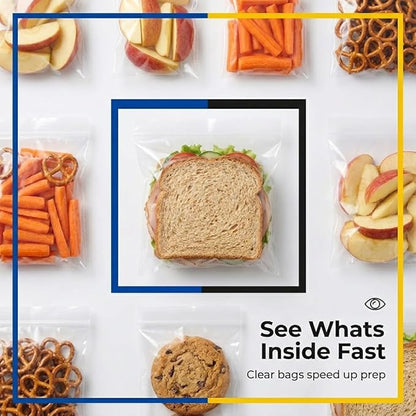 Sandwich Bags With Fold & Close Top (6.5 in X 5.5) in 200 Count Pack of 4