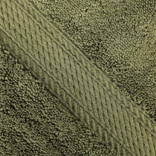 SUPERIOR Egyptian Cotton Ultra Plush & Absorbent, 3 Piece Set, Forest Green