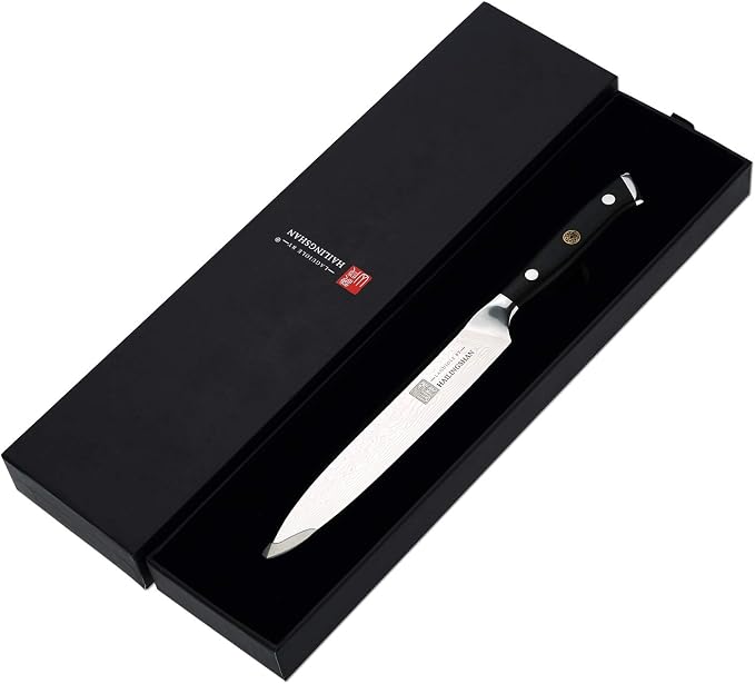 Qin Dynasty Series Universal knife Vegetable Cleaver Kitchen Knives Pro Kitchen Knife 6 Inch High Carbon German Stainless Steel Japanese Chef's knife with Ergonomic Handle