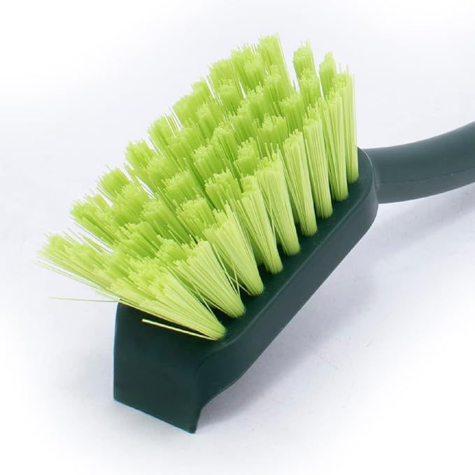 Pine-Sol Scrub Brush Set - Long Handle Cleaning Brushes with Heavy Duty Bristles and Comfort Grip - Scrubbers for Kitchen, Household, and Dishwashing, 3 Pieces