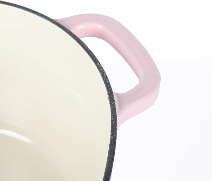 Martha Stewart Heart Shaped 4-Quart Enamel Cast Iron Dutch Oven - Pink
