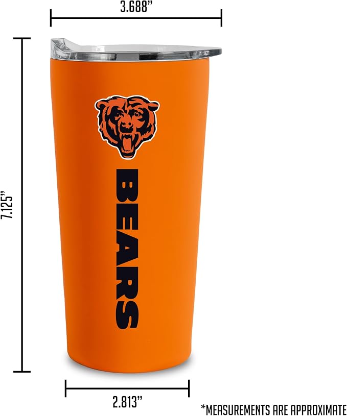 Rico Industries NFL Football Soft Touch, Easy Grip Tumbler