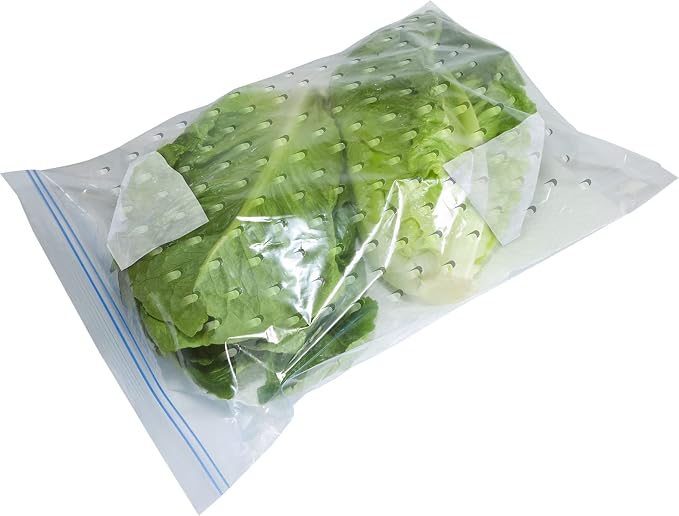 Bluapple Humidity Control Pack Produce Saver Bags And Refrigerator Mat Liners Keep Produce Fresher Longer (Gray)