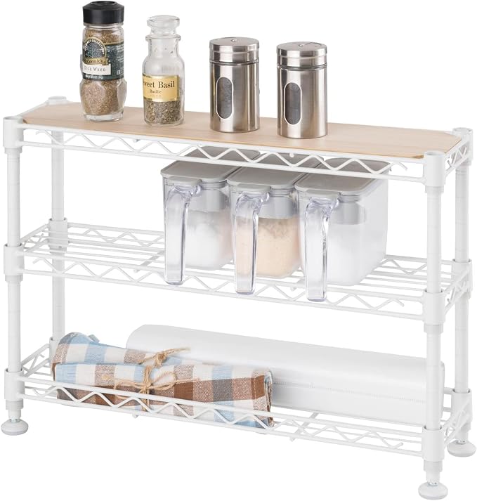Doshisha CM4530-3WH Condiment Rack, Spice Rack, Mini Rack, Under Sink, White, Width 17.7 x Depth 4.7 x Height 11.8 inches (45 x 12 x 30 cm)