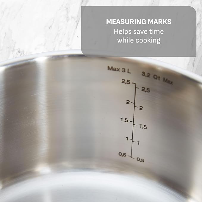 T-fal Stainless Steel Pots and Pans Set 11 Piece, Induction, Oven Broiler Safe 500F, Kitchen Cooking Set w/Fry Pans, Saucepans, Saute Pan, Steamer, Cookware, Dishwasher Safe, Silver