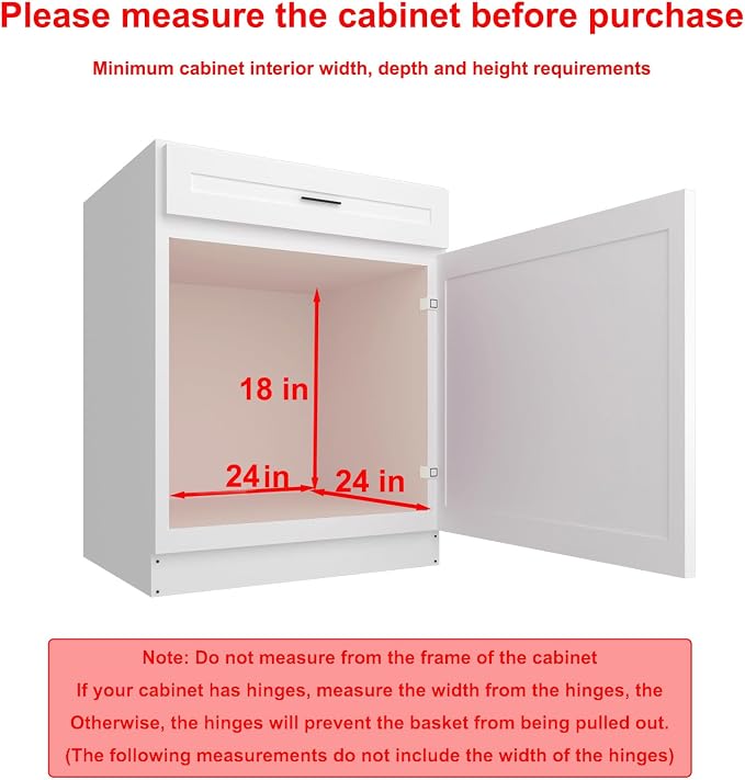 Sikarou Pull Out Cabinet Organizer 23" W x 21" D 2-Tier Individual Slide Out Drawer Pantry Shelf Storage for Kitchen Base Cabinet Organization for Kitchen, Bathroom, Pantry, Chrome