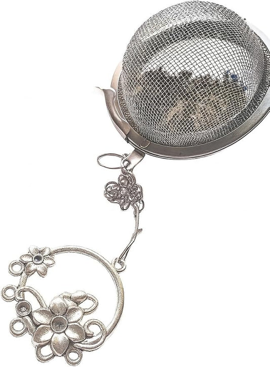 Flower Tea Infuser Mesh Ball for Loose Herbal Tea Brewing