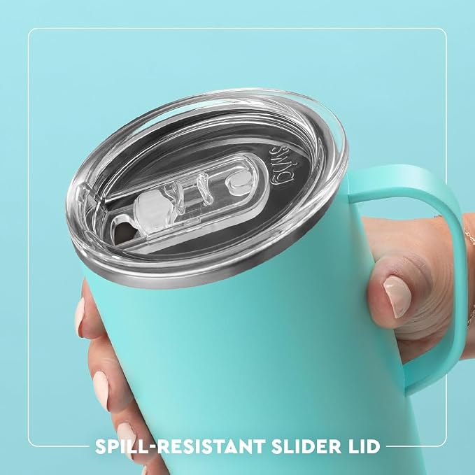 Swig Life 22oz Travel Mug, Insulated Tumbler with Handle and Lid, Cup Holder Friendly, Dishwasher Safe, Stainless Steel, Travel Coffee Cup, Insulated Mug with Lid (Wild Thing)