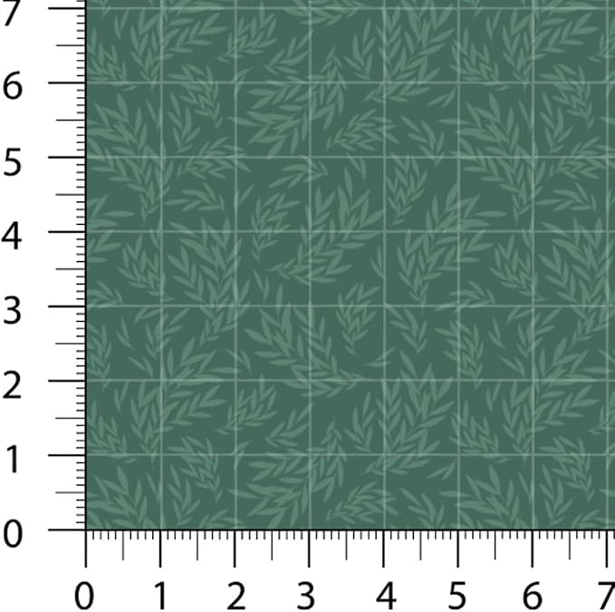 Floral Patchwork Fabric Panel 100x155 cm – 100% Cotton Satin, 6 Coordinated Botanical Prints on One Continuous Sheet (Vintage Botanica, 6pcs 50x50cm)