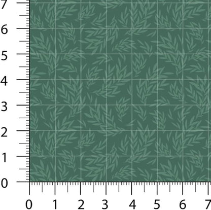 Floral Patchwork Fabric Panel 100x155 cm – 100% Cotton Satin, 6 Coordinated Botanical Prints on One Continuous Sheet (Vintage Botanica, 6pcs 50x50cm)