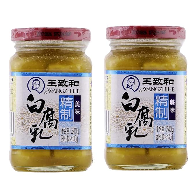 [FREE MEASURING SPOON SET] PACK OF 2 - WANGZHIHE FERMENTED BEAN CURD, 王致和乳腐 (Traditional White 白腐乳)