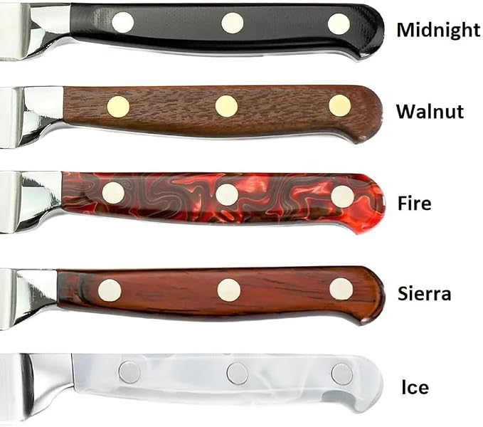 Lamson Premier Forged 6" Chef's Knife, Hi-Carbon Stainless Steel Blade, Triple Riveted for Balance, Ideal for Dicing, Slicing & Chopping, Kitchen Knives - Sierra Handle