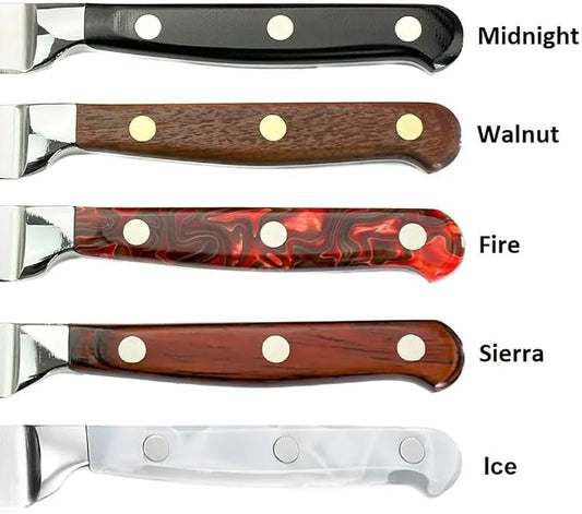 Lamson Premier Forged 6" Chef's Knife, Hi-Carbon Stainless Steel Blade, Triple Riveted for Balance, Ideal for Dicing, Slicing & Chopping, Kitchen Knives - Sierra Handle