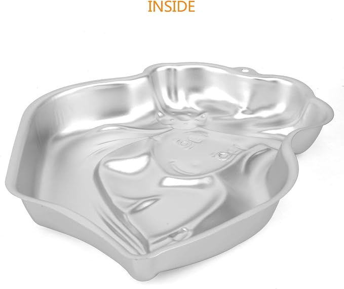 Princess Girl Shaped Birthday Cake Pan, Aluminum 3D Baking Mould Tin