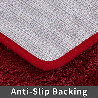 COSY HOMEER Non-Slip Bath Mats Extra Thick Absorbent Plush Washable