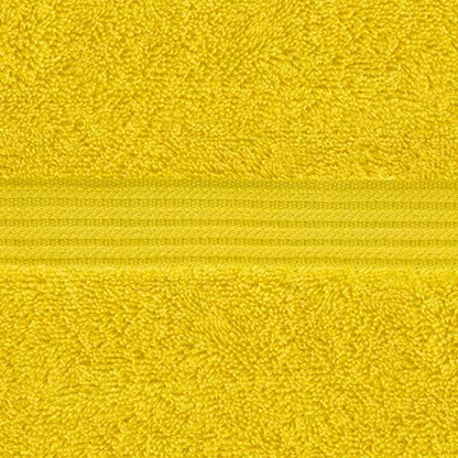 American Veteran Towel, 100% Cotton Turkish Washcloths for Bathroom Essentials 4 Pack, Soft Absorbent Wash Cloths Quick Drying Small Towels Washrags, Yellow