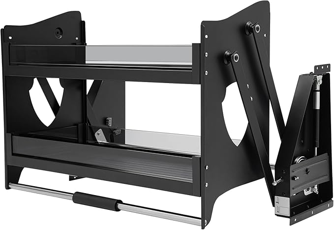 Pull Down Shelf,Pull Down Shelf Cabinet Organizer,2 Tier Pull-Out Cabinet Organizer,Wall Cabinet Storage Organizer for Kitchen