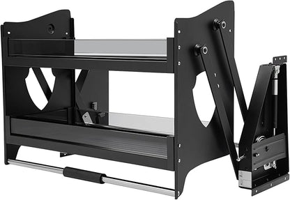 Pull Down Shelf,Pull Down Shelf Cabinet Organizer,2 Tier Pull-Out Cabinet Organizer,Wall Cabinet Storage Organizer for Kitchen