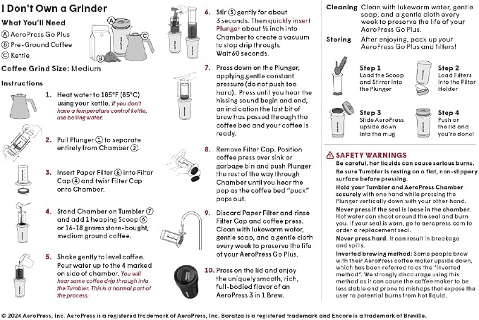 AeroPress Go Plus, Small Portable Coffee Maker Kit, Travel, Camping & Office, All-in-One French Press, Pour-Over & Espresso-Style Manual Brewer, 2 Min Brew for Less Bitterness, More Flavor, Pink