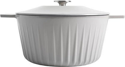 Martha Stewart Eastholm 3-Quart Enameled Cast Iron Dutch Oven - Grey