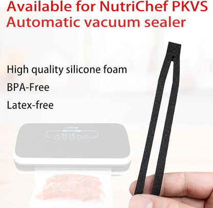 4 Pack Foam Replacement Gaskets compatible with NutriChef Vacuum Sealer Machine,Applies to NutriChef PKVS Automatic Vacuum Series Sealers