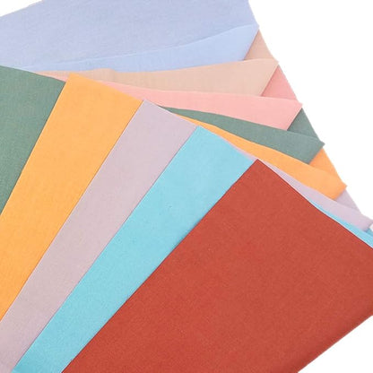 Fabric, 8 pcs/lot Fat Quarter Fabric Bundles Top Cotton 19.69"x19.69" (50 x 50cm) Quilting Cotton Craft, Pre-Cut Squares Sheets for Patchwork Sewing Quilting Crafting, Bright Solid Color.