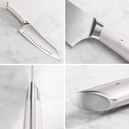 Cangshan HELENA Series German Steel Forged BBQ Knife Set (White, 8-Piece In-Drawer Set)