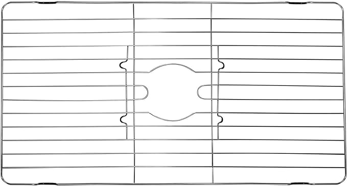 Better Houseware Stainless Steel Sink Protector Sink Mat Stainless Steel Sink Rack for Bottom of Sink Protectors for Kitchen Sinks 18 x 12 x 1