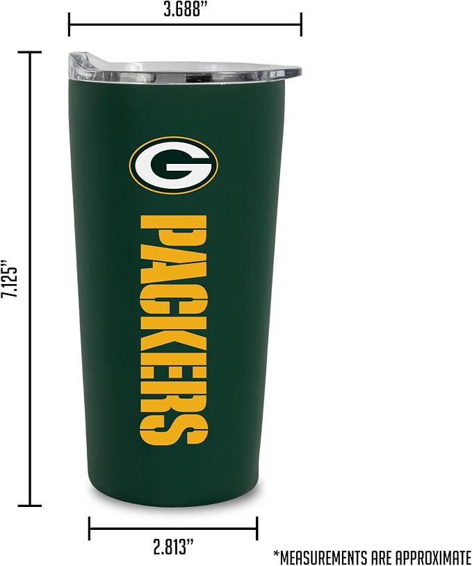 Rico Industries NFL Football Soft Touch, Easy Grip Tumbler