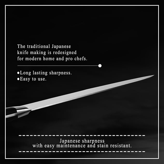 Japanese Chef Knife Premium Molybdenum Stainless Steel, Gyuto 8.3-inch (210mm)