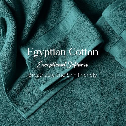 Superior Egyptian Cotton Ultra Plush & Absorbent, 3 Piece Set, Teal