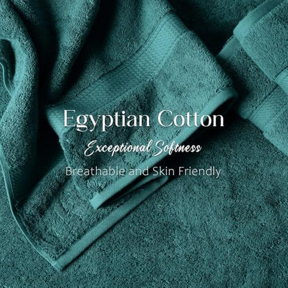 Superior Egyptian Cotton Ultra Plush & Absorbent, 3 Piece Set, Teal