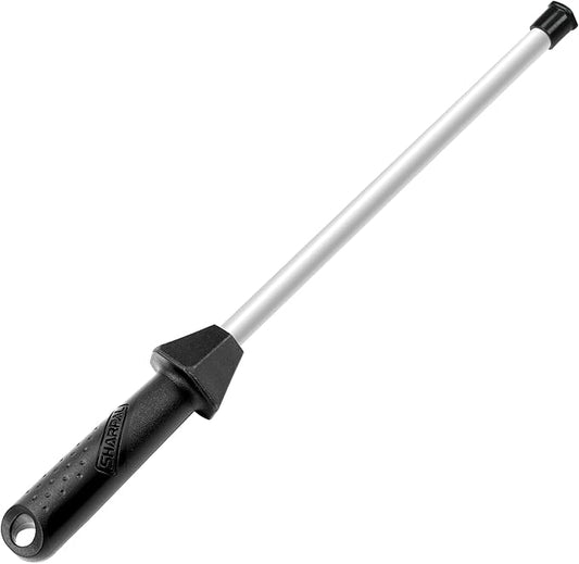 SHARPAL 118H Ceramic Honing Rod - Professional Knife Sharpener Steel, Ceramic Sharpening Rod for Kitchen Knives, Built-in Angle Guide, Anti-Break Cap, Durable Sharpening Stick Fathers Day Gift