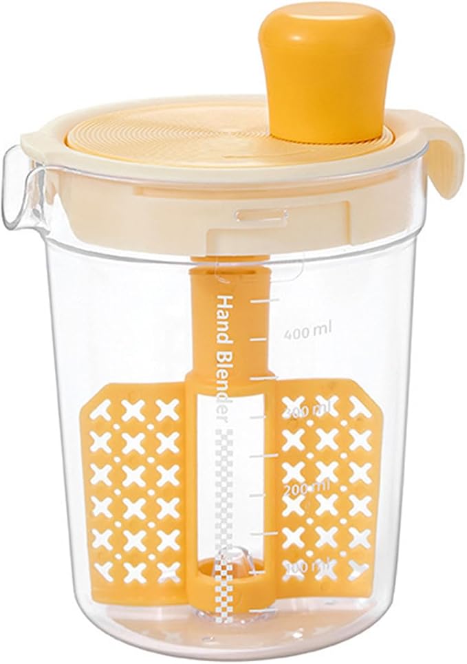 Graduated Cup for Mixing Drink and Eggs Liquid Precise Measurement Mug Kitchen Protein Powder Mixer with Filter Plate