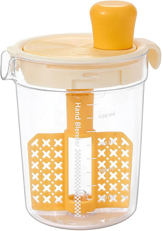 Graduated Cup for Mixing Drink and Eggs Liquid Precise Measurement Mug Kitchen Protein Powder Mixer with Filter Plate