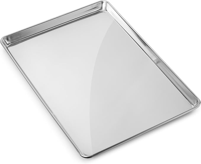 GRIDMANN 15" x 21" Commercial Grade Aluminum Cookie Sheet Baking Tray Pan Three Quarter Sheet - 6 Pans