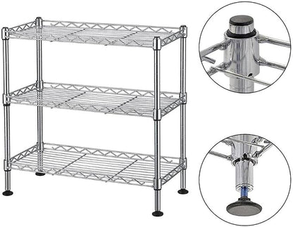 Your Home Storage with the UltraZinc 3-Tier Cabinet Organizer - Adjustable Shelves, for Kitchen Pantry, Bathroom, and Closet