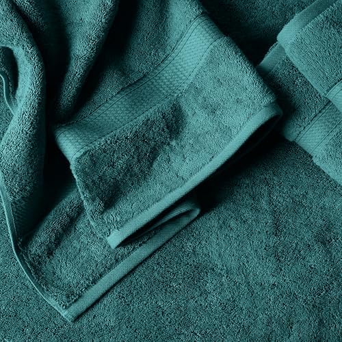SUPERIOR Egyptian Cotton Ultra Plush & Absorbent, 12 Piece Set, Teal
