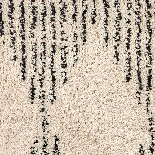 SKL Home Geo Diamond Bath Rug with Tassels, Anti-Slip, 20" x 30", Tan