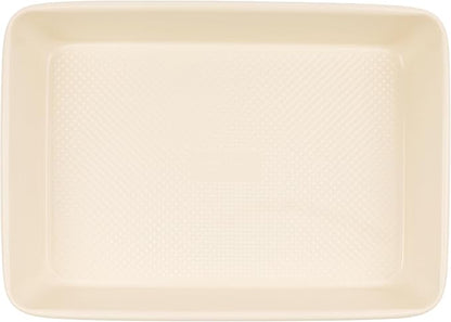 David Burke 13x9 Oblong Baking Pan – Carbon Steel, Non-Stick, PFTE & PFOA Free, Oven Safe with AirFlow Baking Technology – Cream